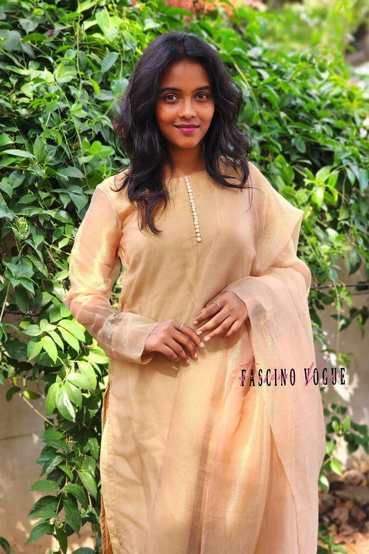 Golden Serenity Kurta Set