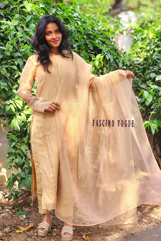 Golden Serenity Kurta Set