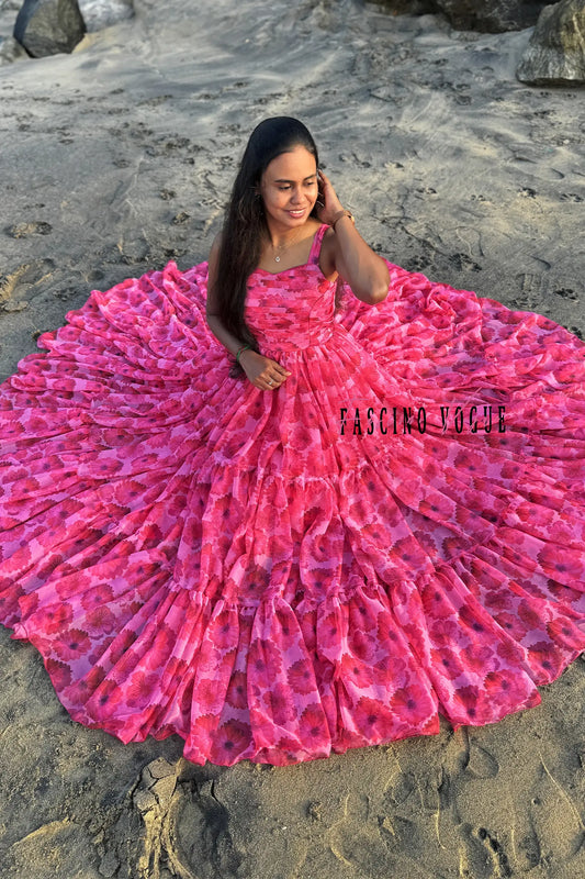 Floral flare with strap