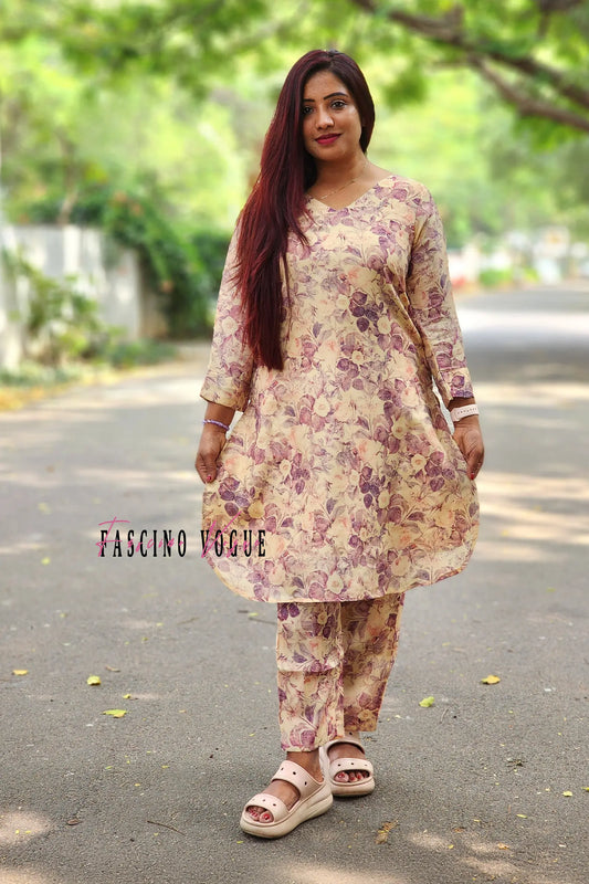 Antique Bloom Kurta Set