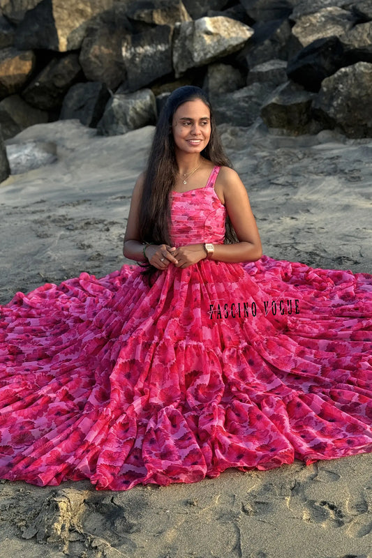 Floral flare with strap